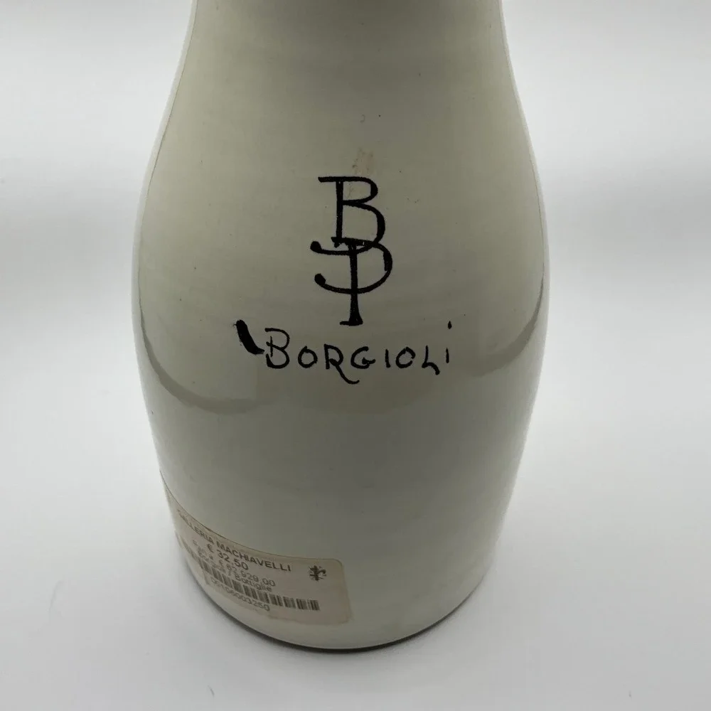 Borgioli Ceramic Vino Carafe‎ Hand Painted Italian Bird Floral Design